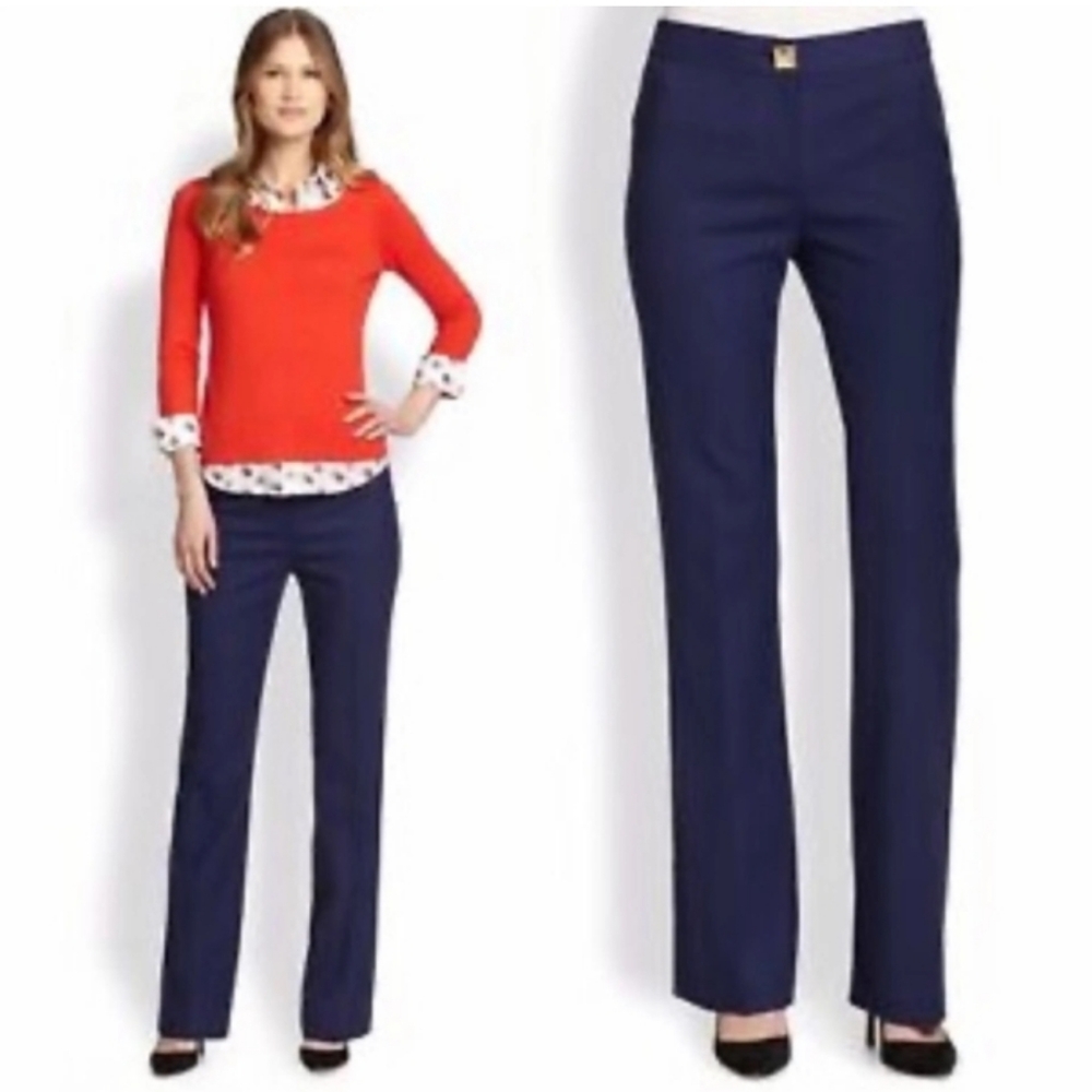 Kate Spade New York Live Colorfully Women's Blue Wool Pants. Size 2